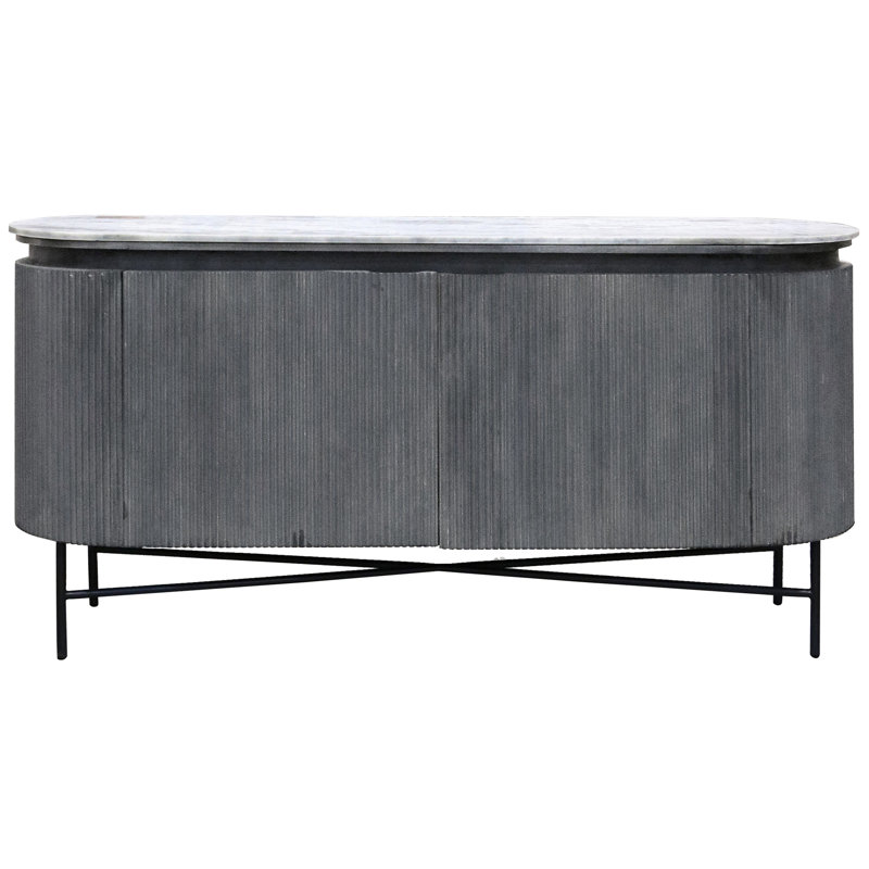 Arihanna 64'' Sideboard - Marble Top w Metal Legs