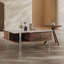 Ensemble de tables basses en pierre de style minimaliste
