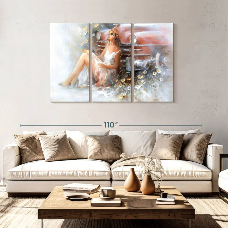 Leisha Relax Alone, 48" H x 74" W