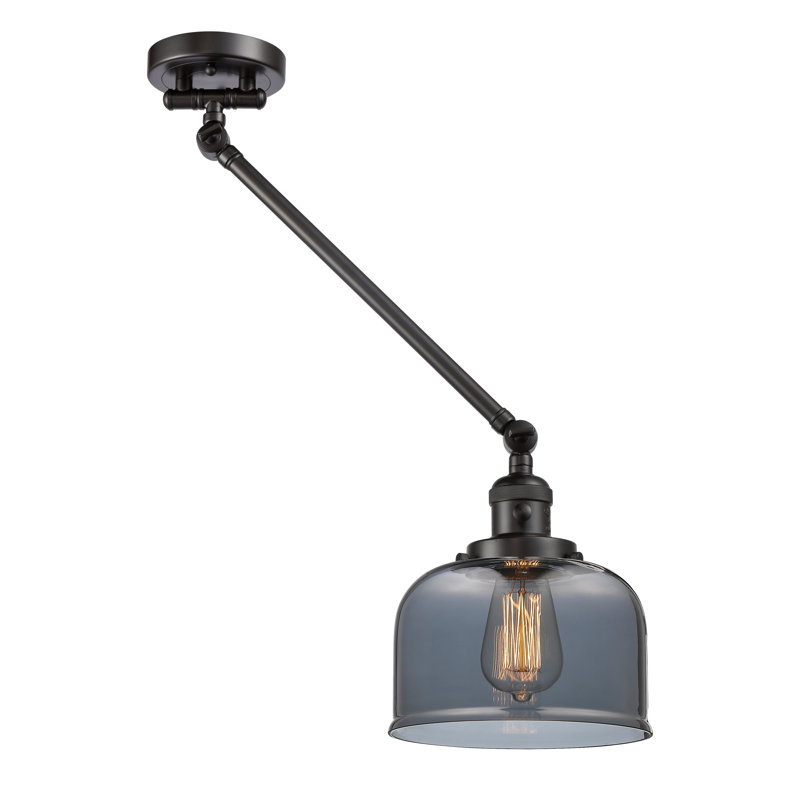 Kiger Swing Arm Sconce, Oil Rubbed Bronze, Smoked