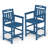 Outdoor HDPE 3-Pieces Patio Bar Sets with Bar Table and Chairs-104287665