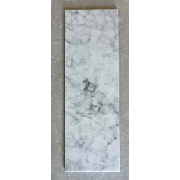 Carrara 6x18 Honed Marble Subway Tile
