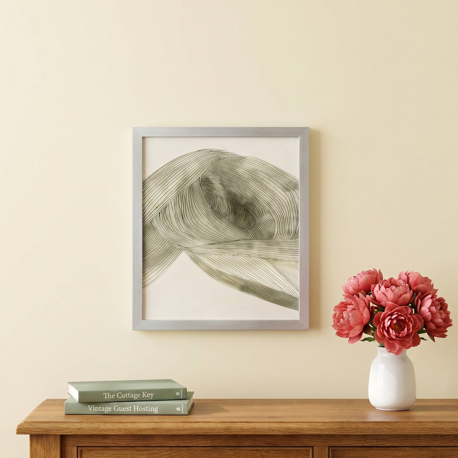 Dreaming In Pastel I, Matte Silver, 25.5" H x 21.5" W x 0.75" D