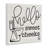 Toilet Hello Sweet Cheeks Black and White Curly Script Cursive by Penny Lane Publishing - Textual Art on Canvas-1135564730
