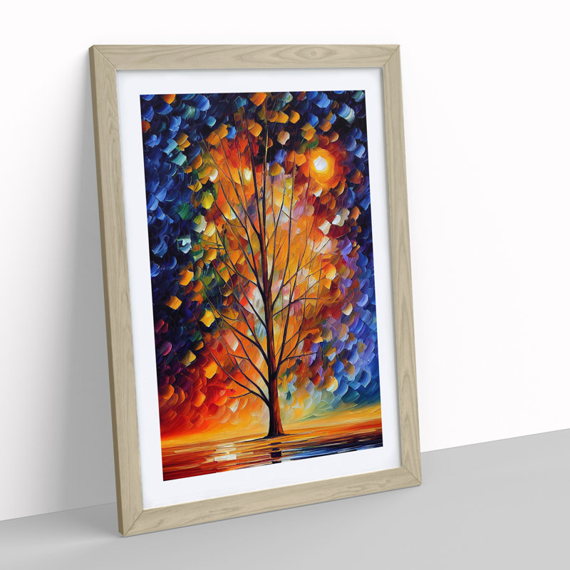Portrait Of A Tree No.7 - Wall Art, Oak Framed, White, 64cm H x 46cm W