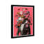 «People and Portraits Flower Mind», impression sur papier rose moderne