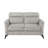 Modern Living Room Sofa Set 2Pc Sofa Loveseat Tan Microfiber Upholstery Comfortable Cushion Seat Black Metal Legs Contemporary Furniture