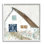 «Countryside White Barn Abstract Flower Meadow Nature» par Tava Studios - peinture à cadre flottant sur toile