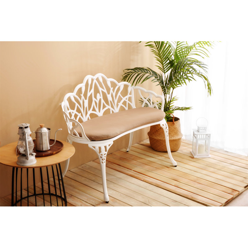 Banc de jardin Tulip, Blanc