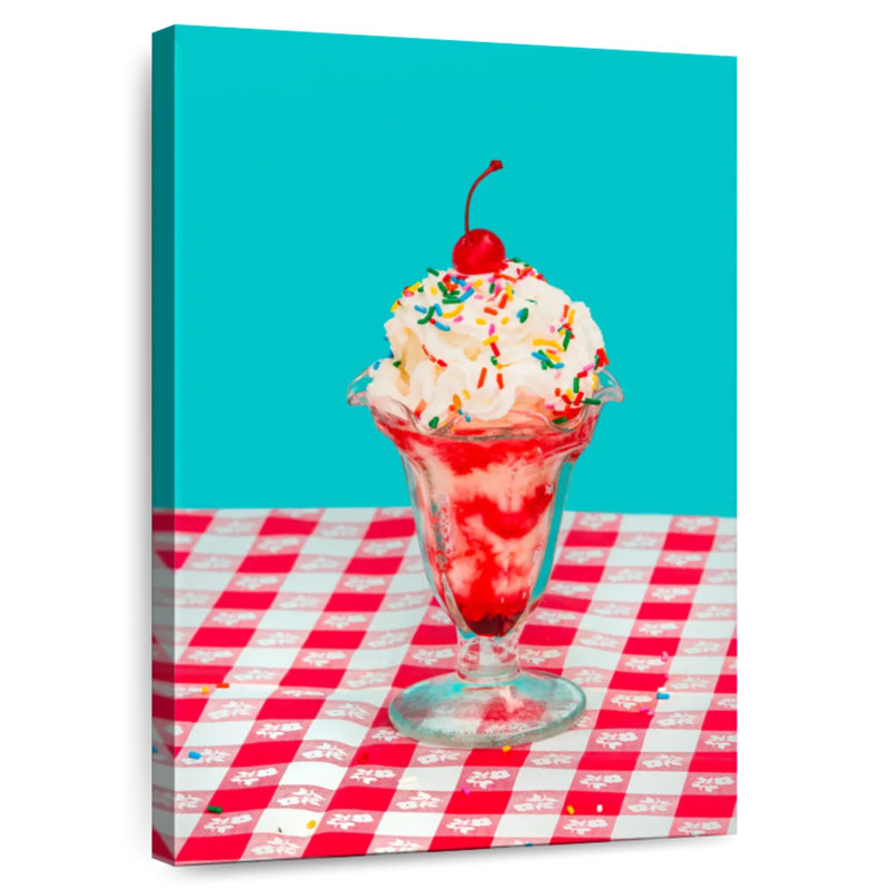 Yarlin Ice Cream Sundae, 24" H x 16" W