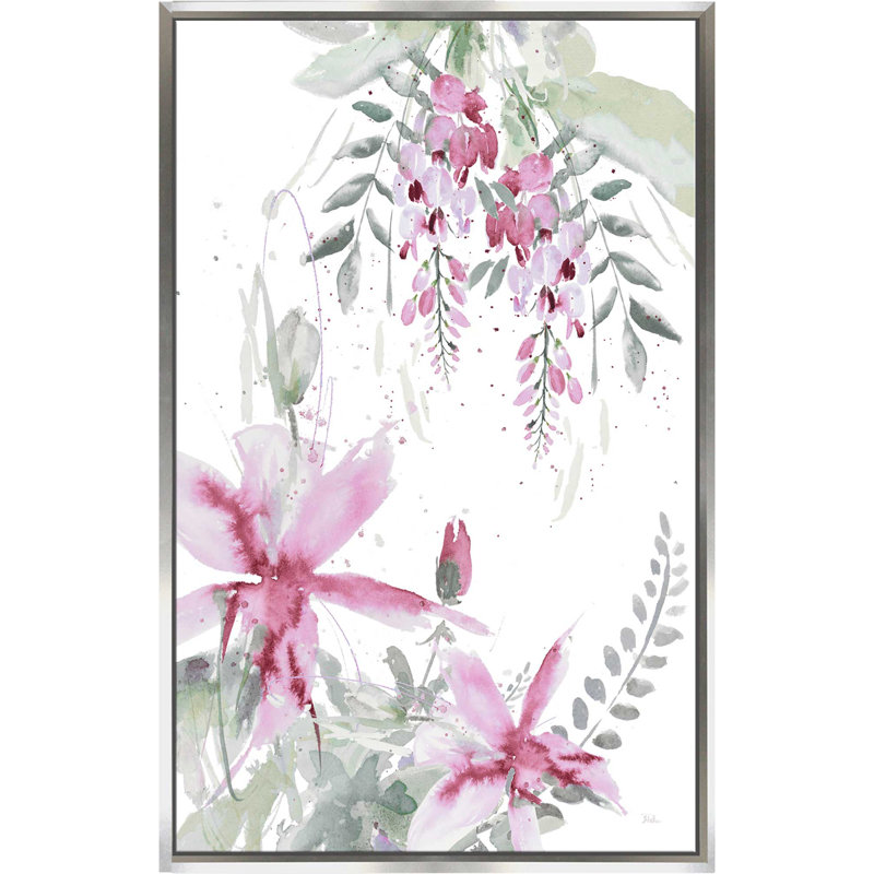 «Spring Glicinia II» par Patricia Pinto, reproduction sur toile flottante, H 51,5 po x l 31,5 po x P 2 po