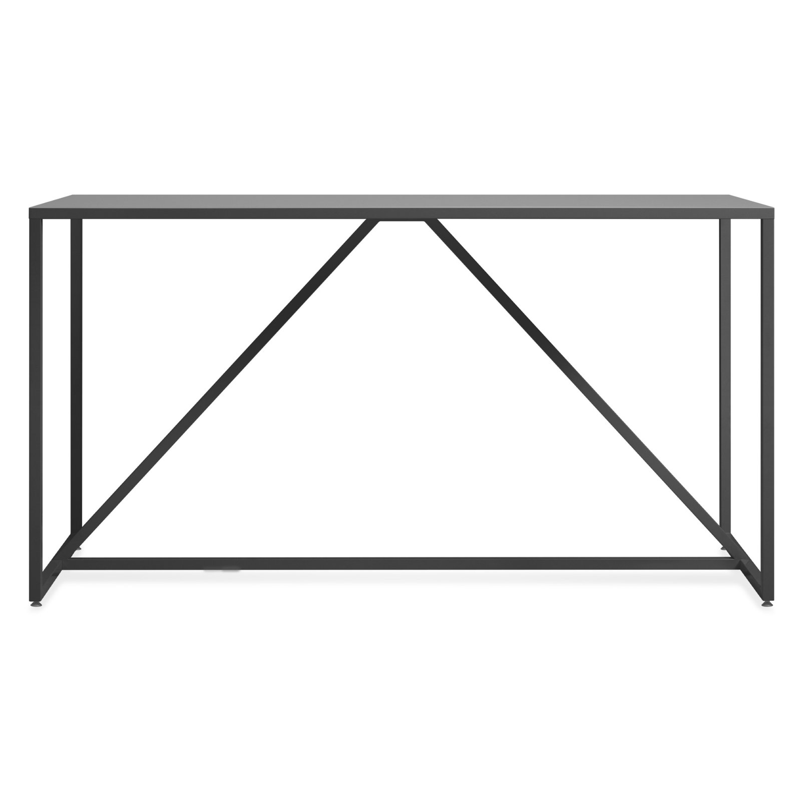 Strut Dining Table, 28" W x 56" L, Berry, Standard (29" Height)