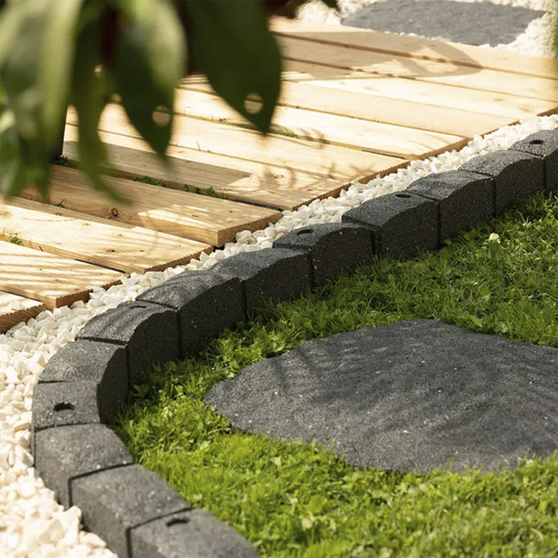 Roman Stone Rubber Pathway, Grey