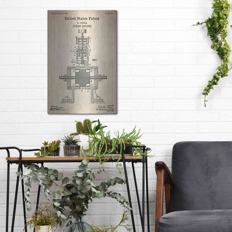 Art mural en métal Luxe, H 16 po x l 12 po