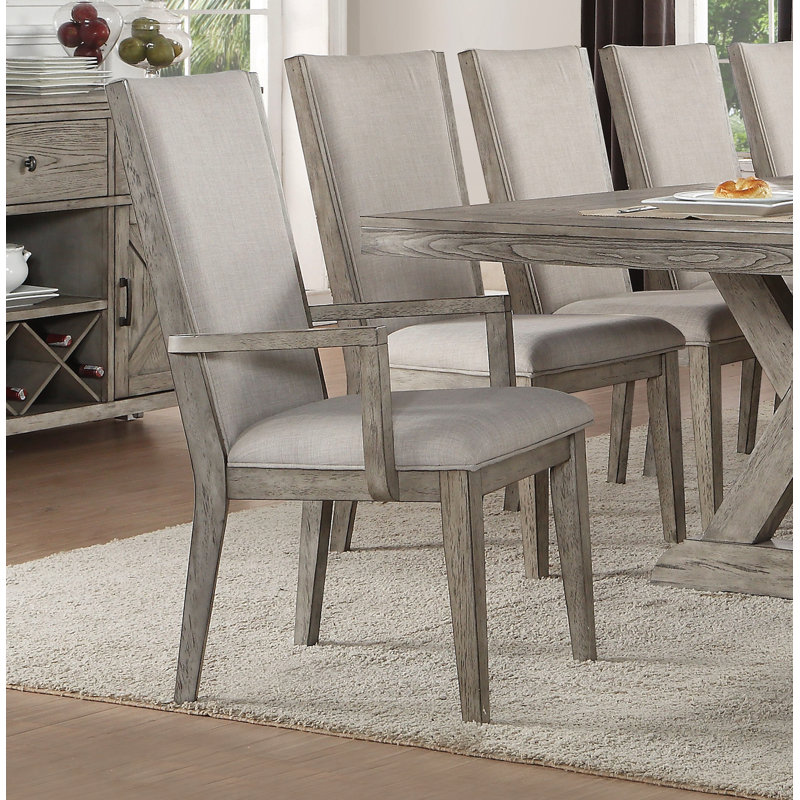 Gray Oak Extendable Dining Table Set with 12 Chairs
