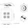 Marc 4 - Light 18.5039" Cluster Square LED Flush Mount