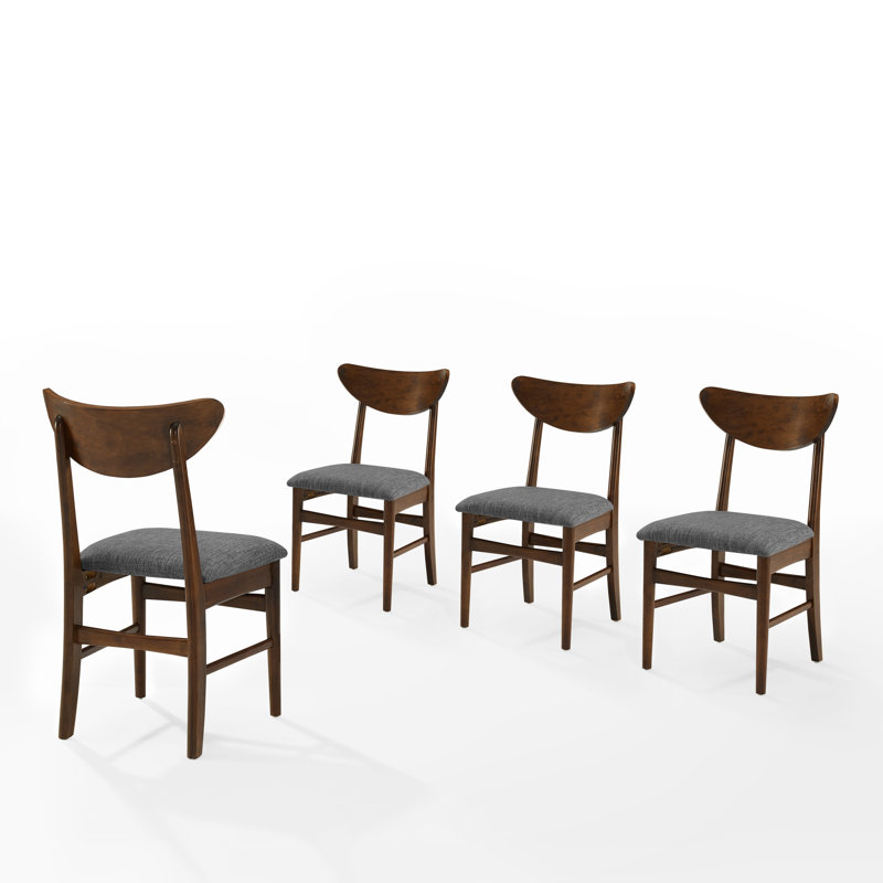 Barlow 18.5'' H Upholstered Side Chair, Mahogany