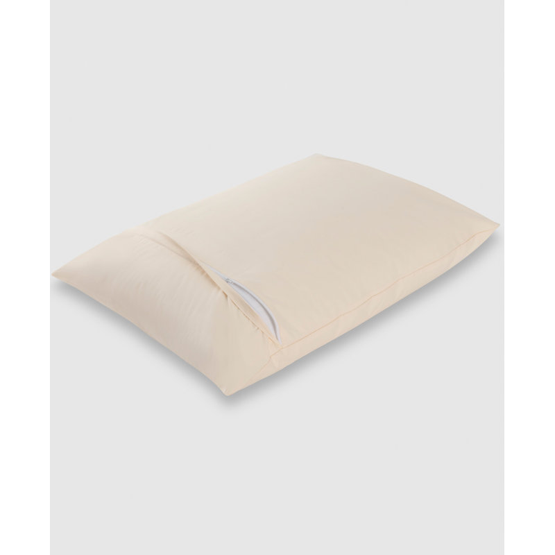 King Size Beige Organic Cotton Hypoallergenic Pillow Protector