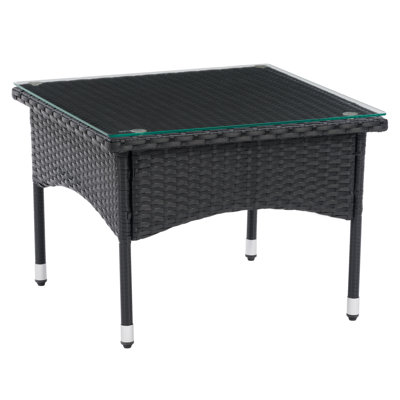 Aalliyah Square Metal Outdoor Side Table , 23'' in. W 23'' in. D