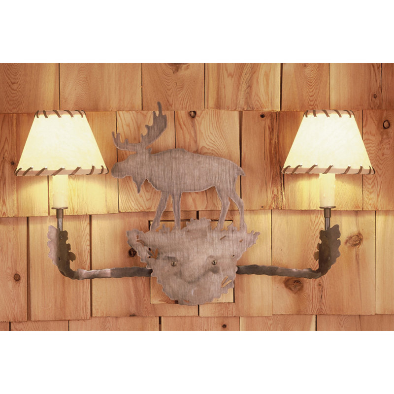 Lampe murale bougie 2 lumières