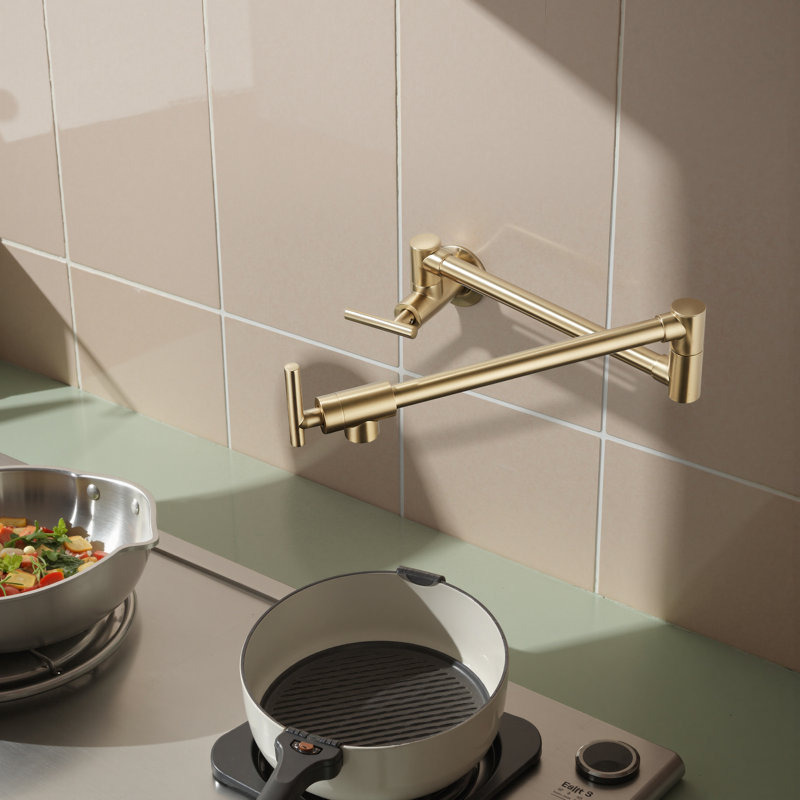 FORIOUS Kitchen Faucet Side Spray, Gold