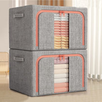 Fabric Storage Bins & Boxes With Lids on Sale