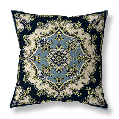 Coussin décoratif floral intérieur / extérieur Floral Arabesque