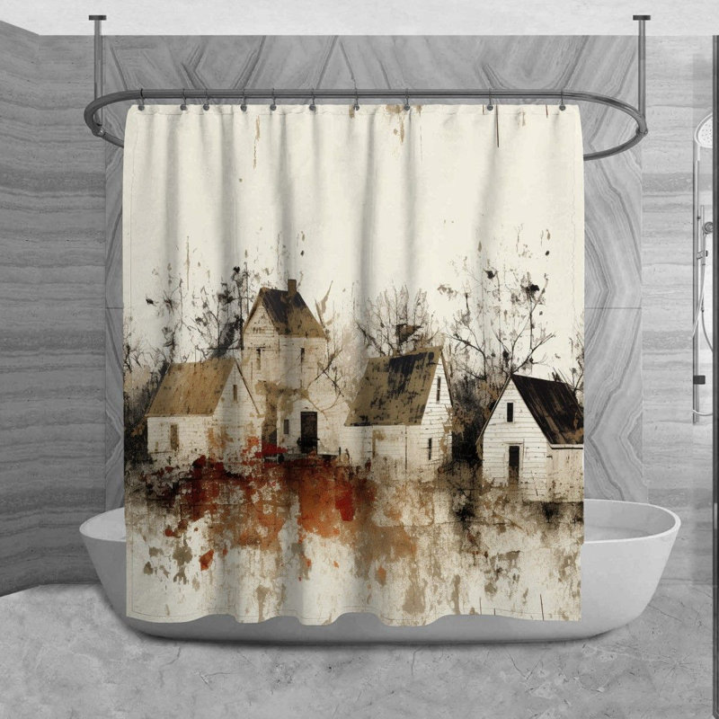 Trasa Shower Curtain, H 73 po x l 70 po
