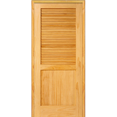 MMI DOOR Louver Interior Door 80 in. H Prehung Door with Installation Hardware