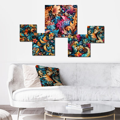Kerr - Floral Wall Art Set Of 5