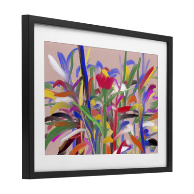 «Blooming Garden Expression», reproduction sous verre encadrée par Atelier Posters