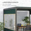Claudette 3x2m Side Panels with Large Window, for 3(m) Long Pergola-215188074