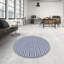 Tapis décoratif à rayures bleu/blanc penhook-1147551215