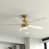 Natural Brass with White Blades selected