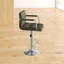 Caylee Swivel Upholstered Adjustable Height Counter Stool with Metal Frame-17936068