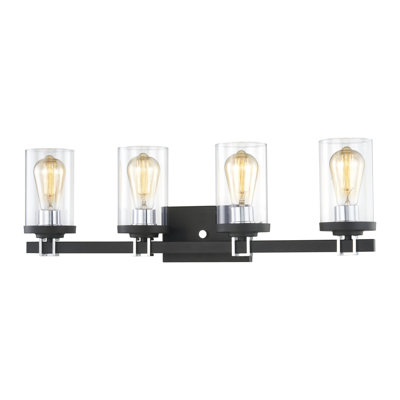 Menzel 28'' Wide 4-Light Vanity Light - Charcoal