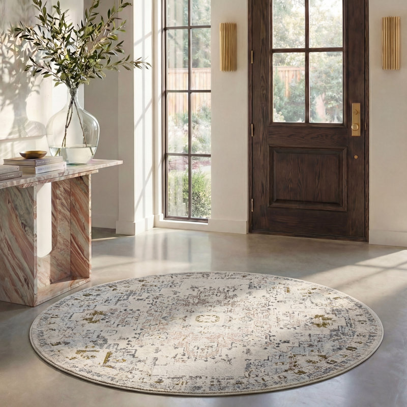 Tapis oriental Madison 473 Performance, Rond 6 pi 7 po