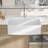 33" L x 19" W Single Basin Farmhouse Apron Kitchen Sink White Ceramic Kitchen Sink with Grid and Strainer