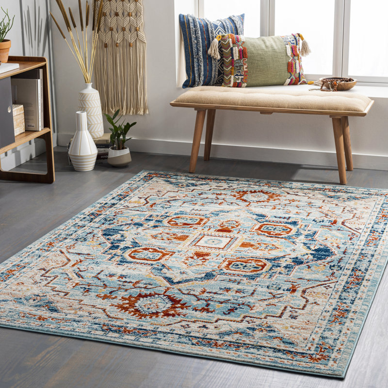 Aldusa Oriental Indoor Rug, Rectangle 5'3" x 7'