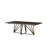 Abreia Extendable Metal Base Dining Table