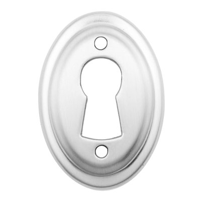 Faux Keyhole 13/16" Length Satin Nickel