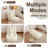 Modular Sofa Bed, Floor Sofa, Human Dog Bed For Adults And Pets, Foldable Lazy Sofa Bed With 5 Adjustable Position, Includes 2 Soft Pillows For Bedroom, Living Room, Reading Corner(Off White)