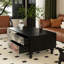 Table basse rectangulaire en bois massif 47,24 po