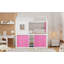 Lit double superposé en bois avec tente-293362431-293362429