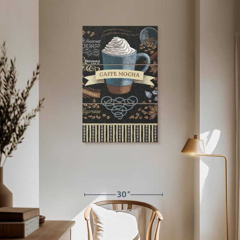 Yarlin Caffe Mocha, 57" H x 36" W