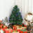Artificial Christmas Tree with Branches and Fibre Optic LED Lights