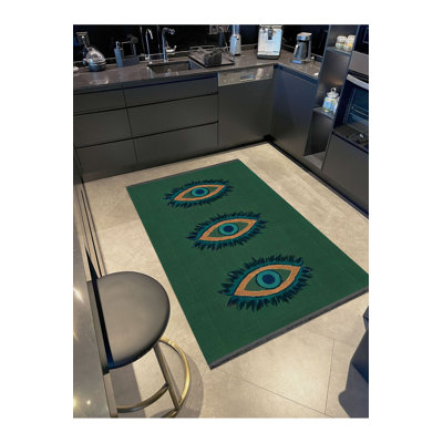 Tapis décoratif lavable à la machine moderne Rio
