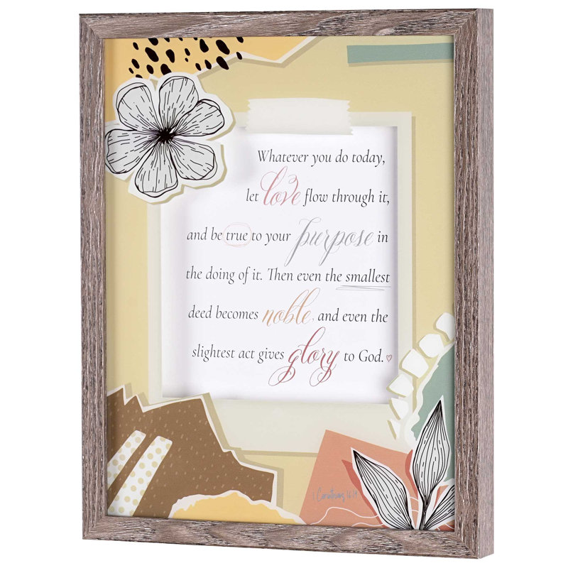 Framed Wall Art Whatever You Do Today