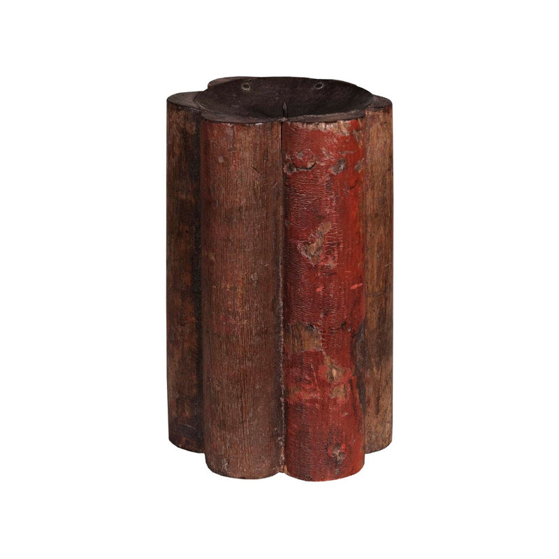 10'' H Solid Wood Candlestick