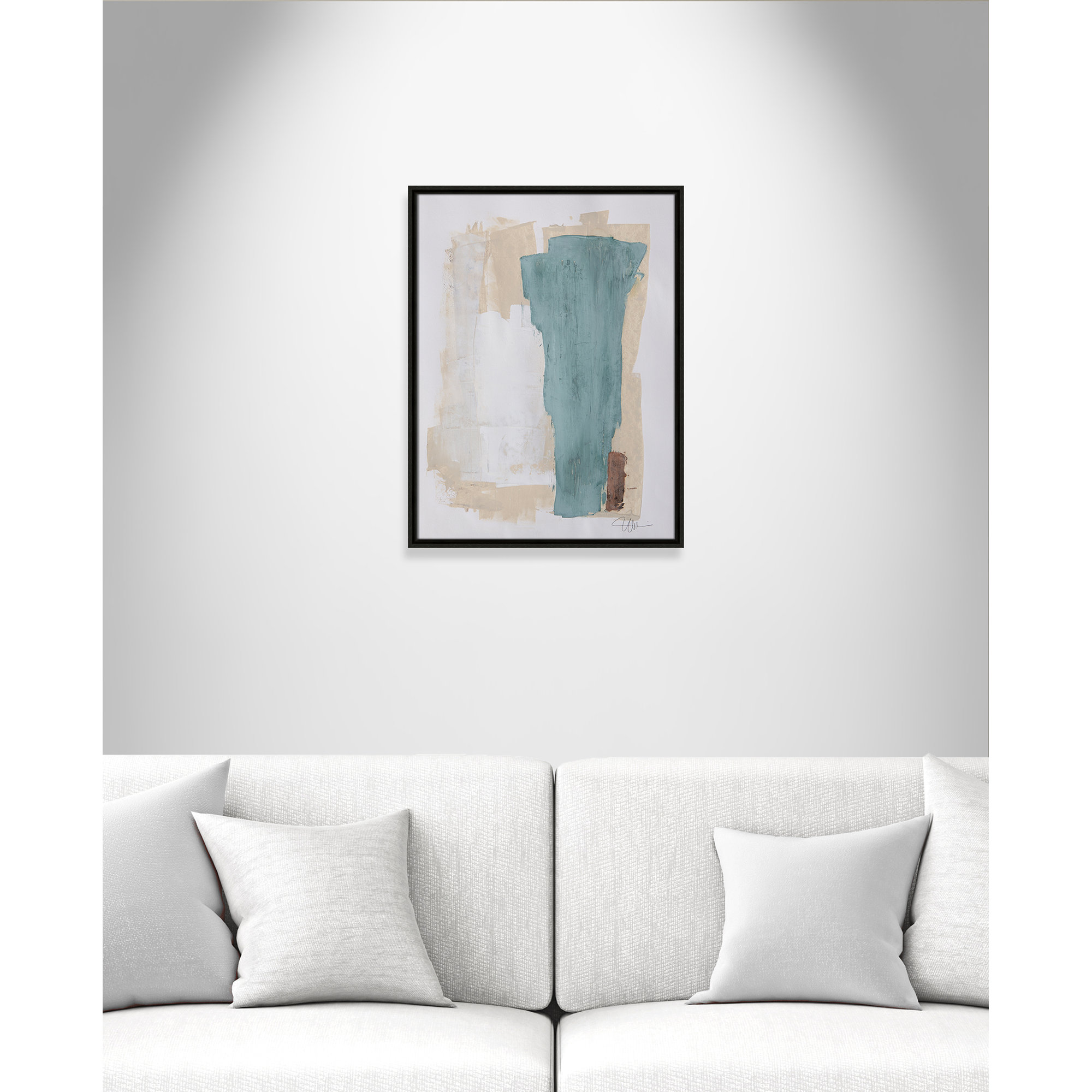 Together We Work-II by - Floater Frame Print on Canvas, Espresso Framed, 25.5" H x 19.5" W x 2" D